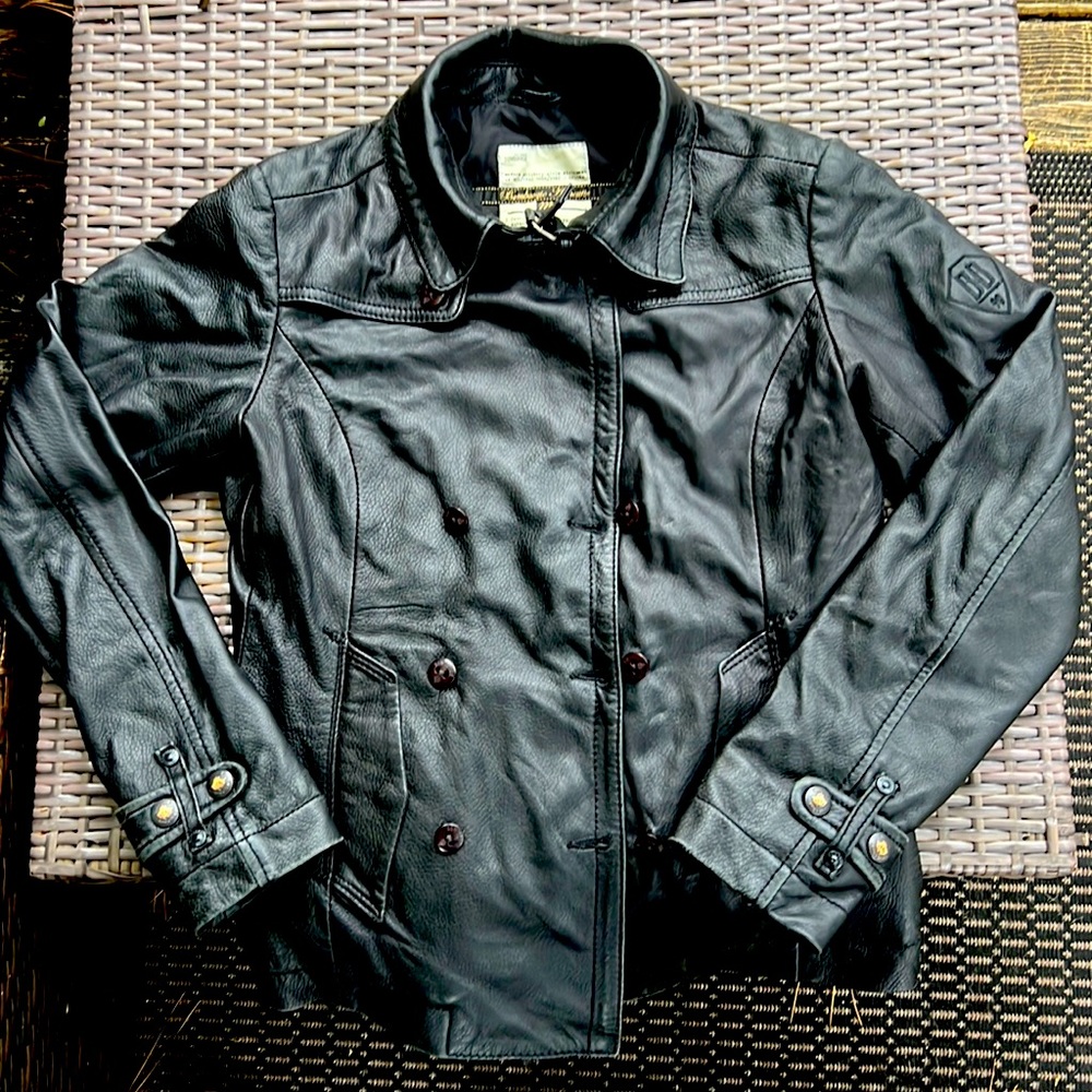 Bomboogie Authentic Vintage Tan Leather Jacket!